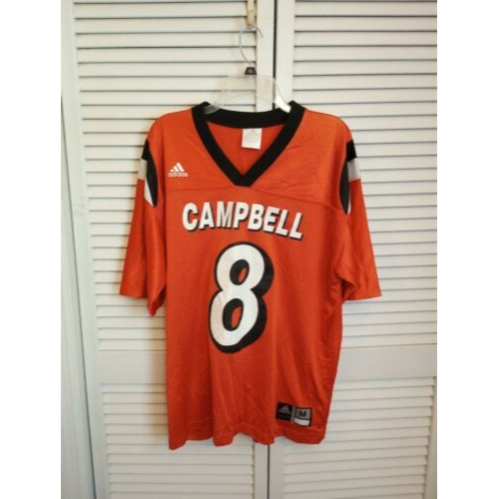 Adidas Men Jersey Size Medium Orange Campbell Vneck Short Sleeve